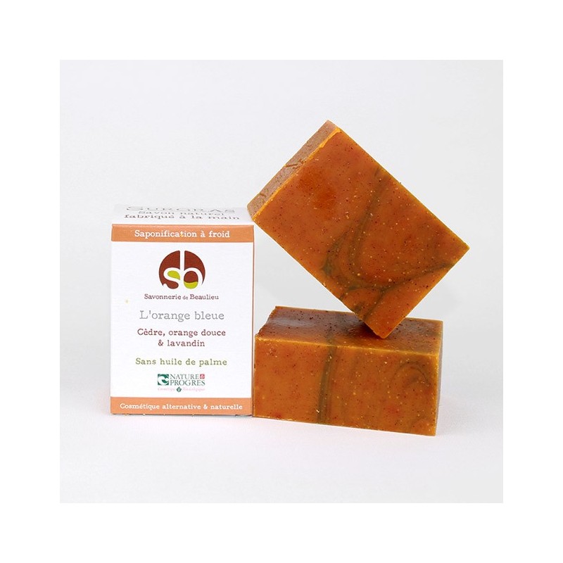 Savon Artisanal Orange Bleue